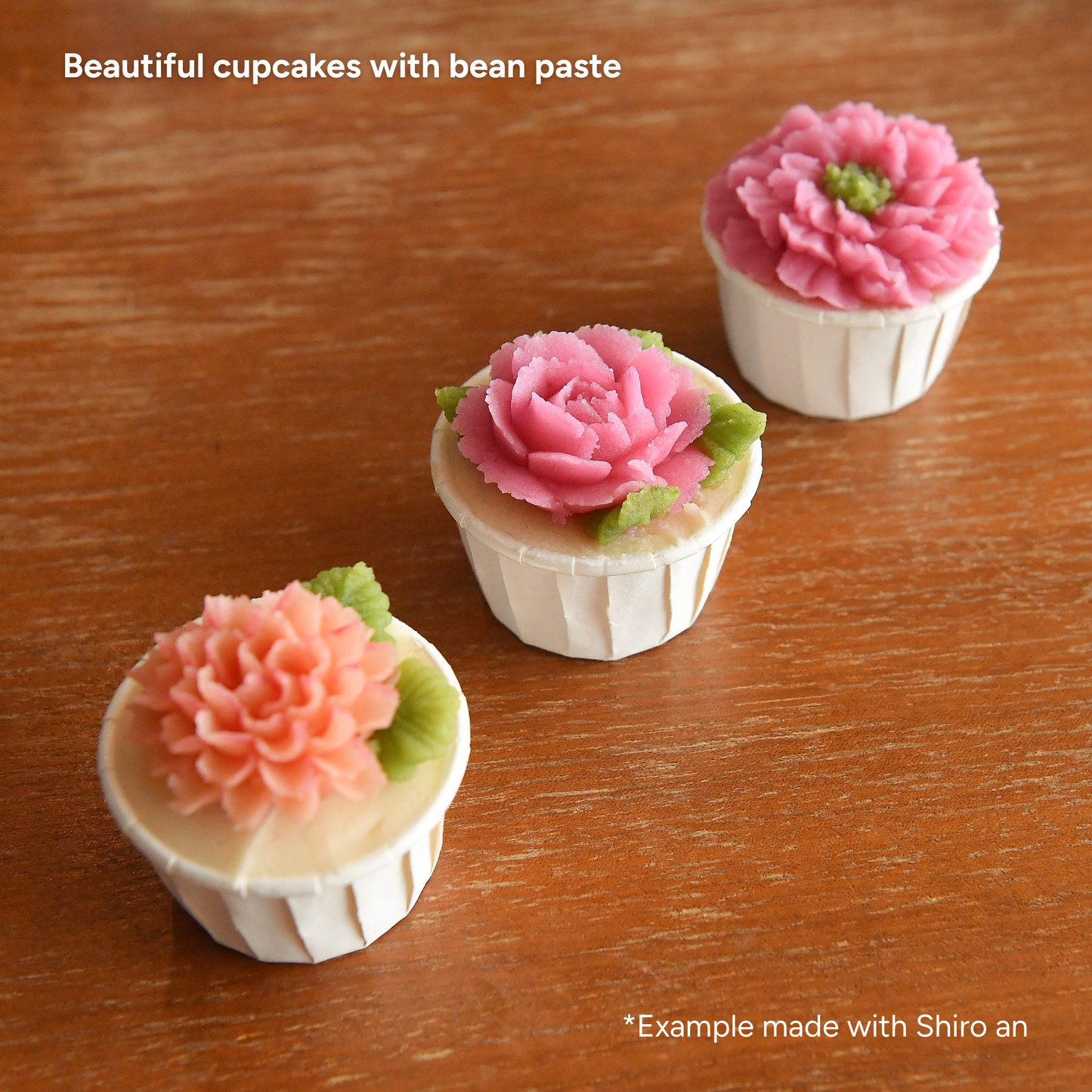 Shiro-an (White Bean Paste) 250g with color powder/ For Flower Piping