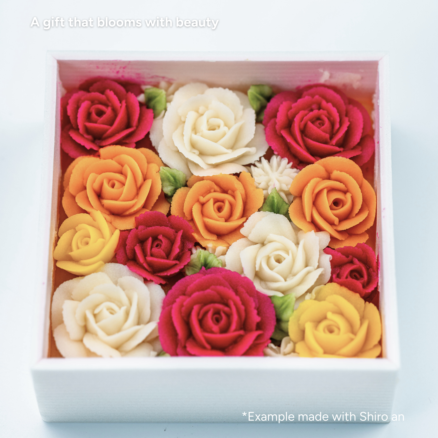 Shiro-an (White Bean Paste) 250g with color powder/ For Flower Piping